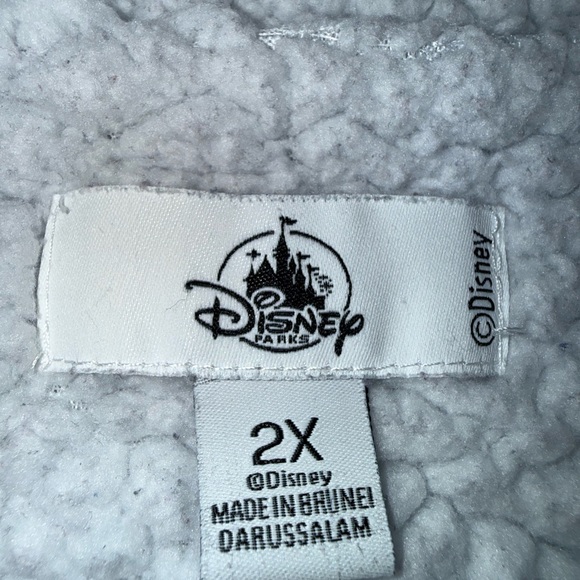 Disney women’s 2x plus full zip hoodie sweater grey. Disneyland - Picture 7 of 9